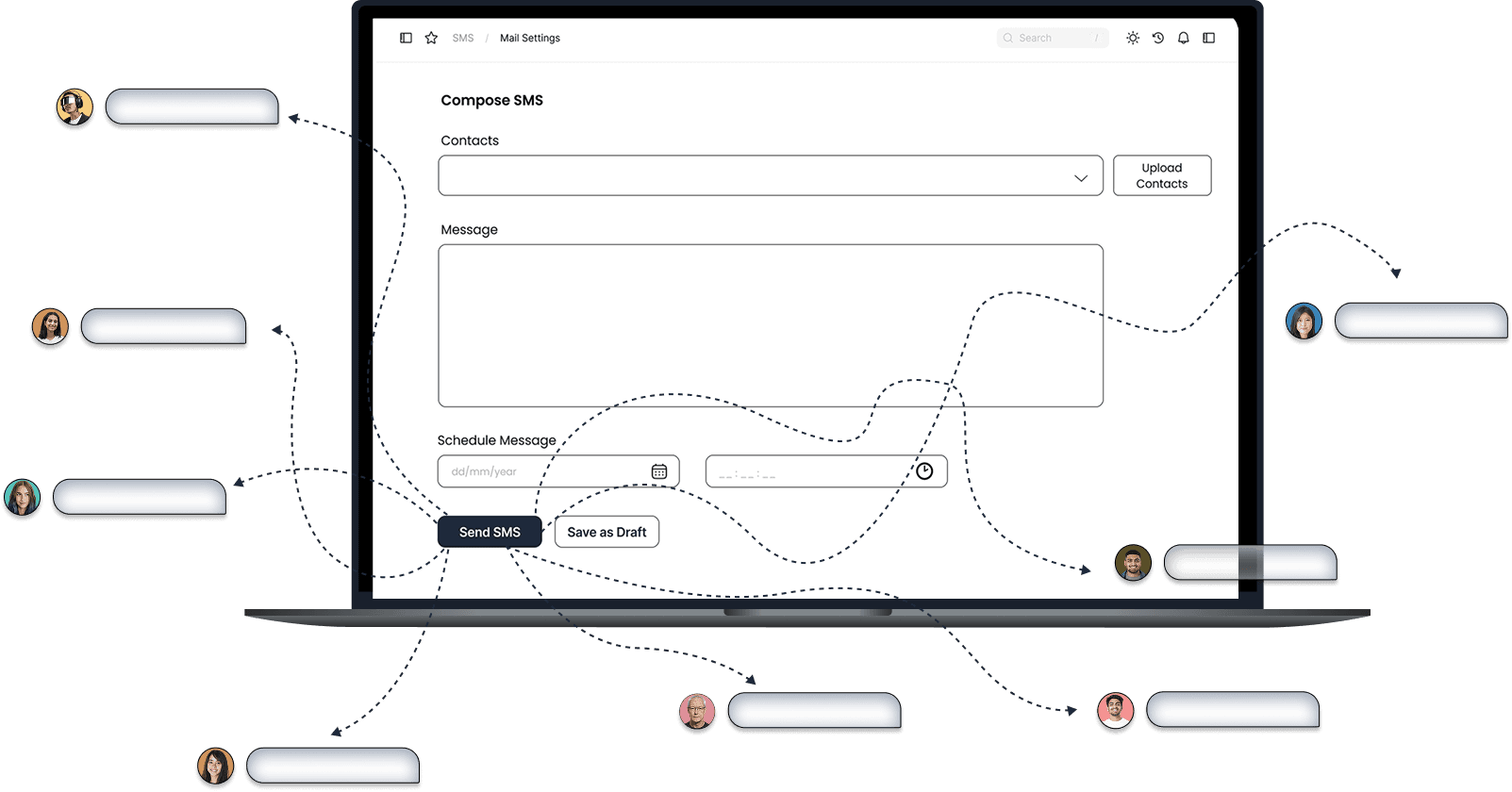 Send sms to multiple